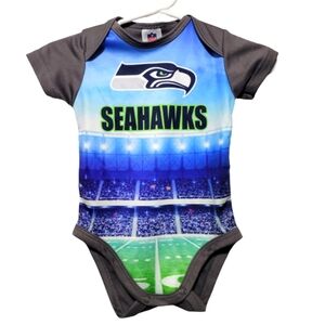 NFL Team Apparel Seattle Seahawks Onesie 0-3 Months